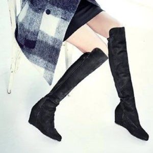 Stuart Weitzman Semi Over-The-Knee Wedge Boots
